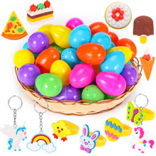 Load image into Gallery viewer, 100 Pack Prefilled Easter Eggs with Toys and Unicorn, 2 3/8" Plastic Easter Eggs Filled Toys for Eggs Hunt, Basket Stuffers Fillers