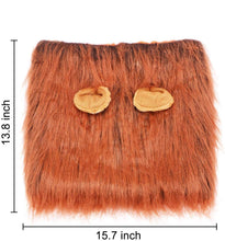 Load image into Gallery viewer, Lion Mane for Dog Costume, Realistic Funny Lion Wig for Medium to Large Sized Dogs, Halloween Fancy Dog Lion Mane