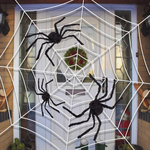 GABOSS Halloween Giant Spider Plush Scary Spider Toys for Kids Halloween Party Decorations or Haunted House Decor